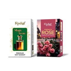 MAGIC SCENT & ROSE PREMIUM WET DHOOP STICKS (PACK OF 2)