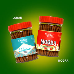 LOBAN & MOGRA DHOOP STICKS JARS - PACK OF 2