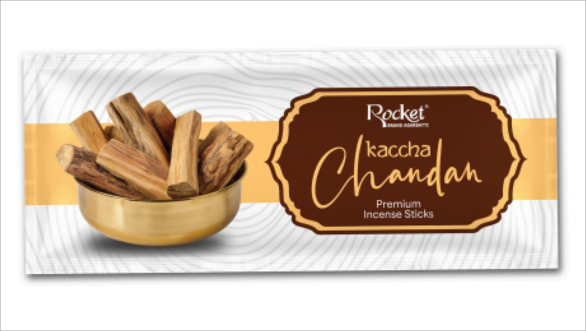 KACCHA CHANDAN AGARBATTI POUCH - PACK OF 6