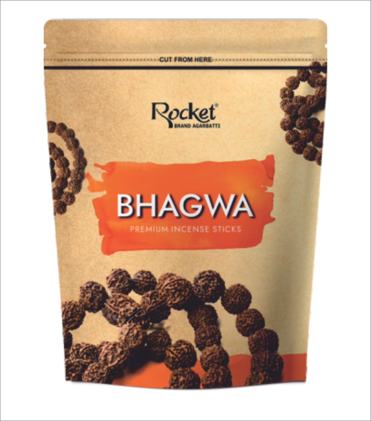 BHAGWA ZIPPER AGARBATTI - MONTHLY BACHAT PACK
