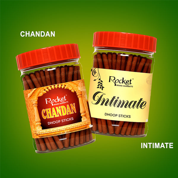 INTIMATE & CHANDAN DHOOP STICKS JAR - PACK OF 2
