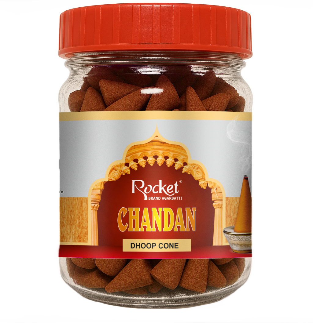 CHANDAN DHOOP CONE JAR