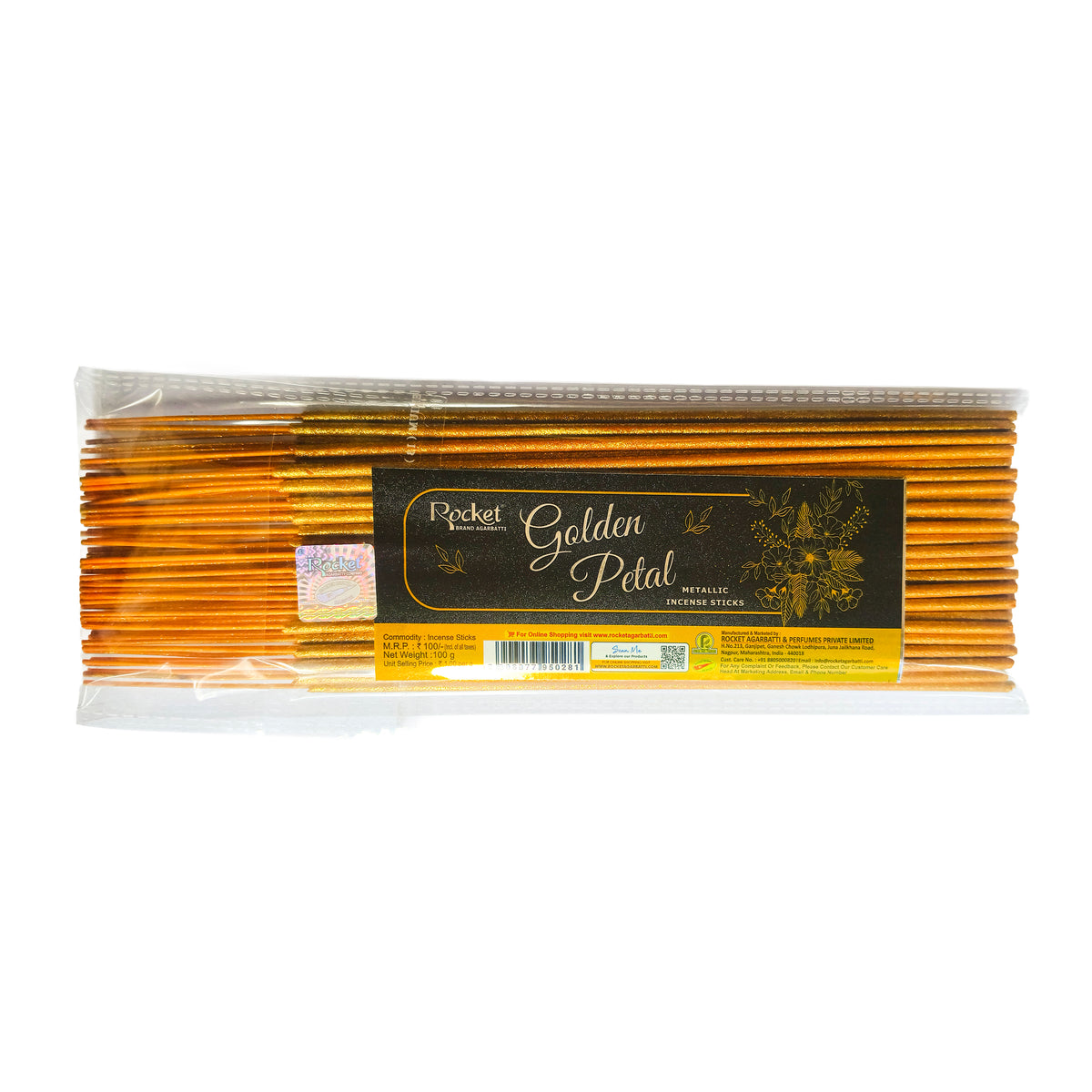 GOLDEN PETAL METALLIC INCENSE STICK