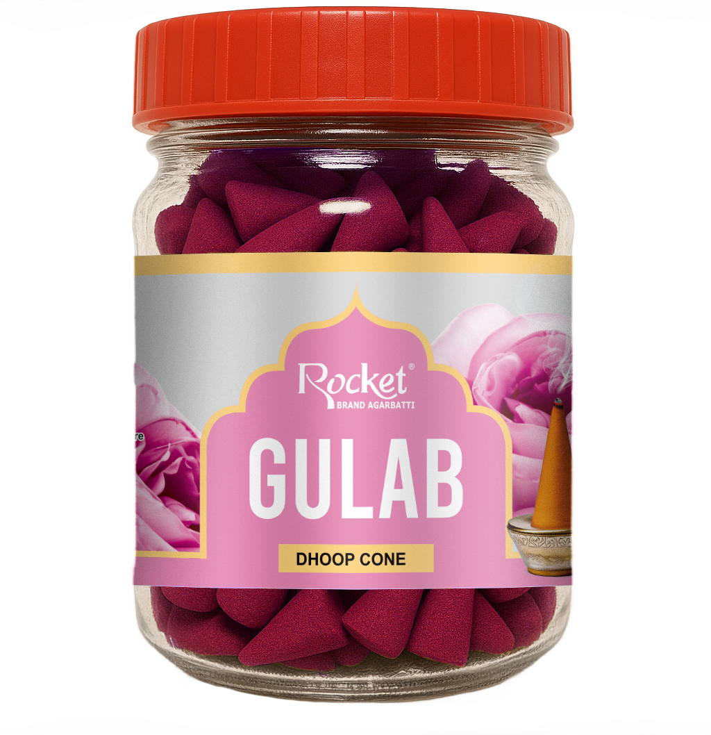 GULAB DHOOP CONE JAR