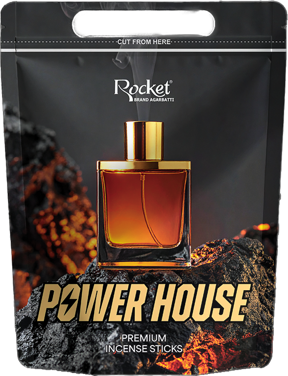 POWER HOUSE ZIPPER POUCH INCENSE STICKS